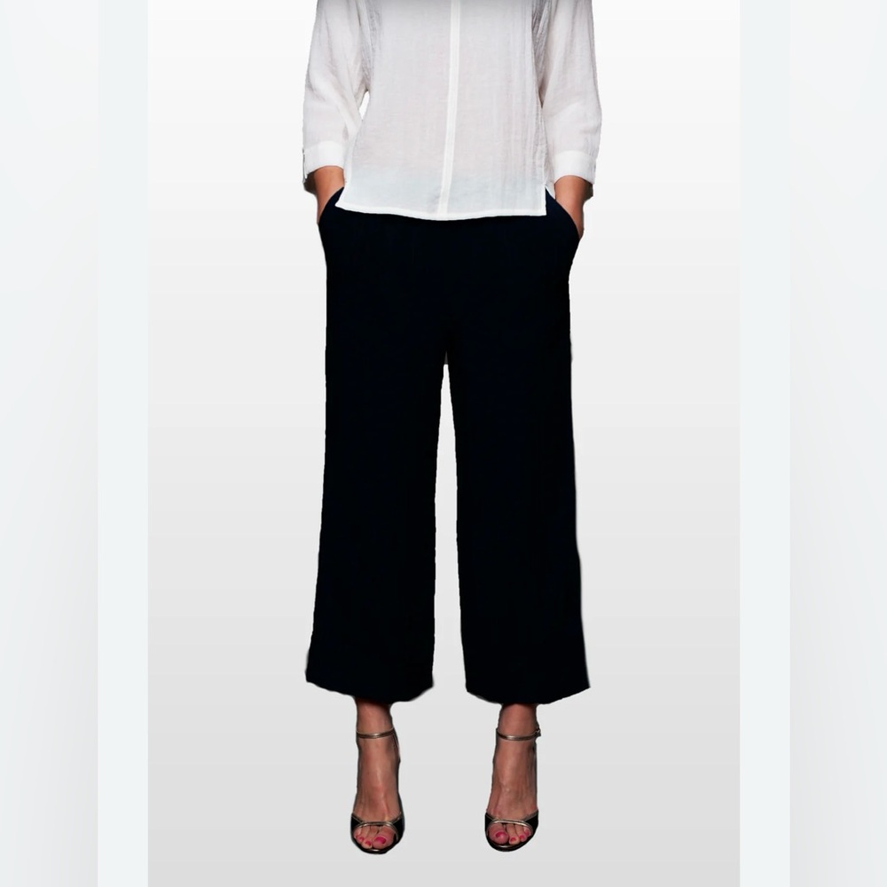 Black Wide Leg Women's Pants